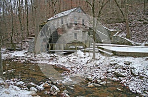 Old Gristmill and Stream horizontal photo