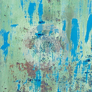 Old grunge corroded rusted metal wall texture