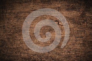 Old grunge dark textured wooden background,The surface of the old brown wood texture,top view brown wood paneling