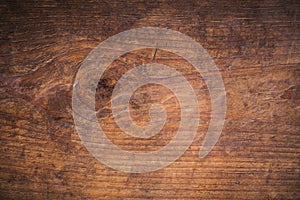 Old grunge dark textured wooden background,The surface of the old brown wood texture,top view brown wood paneling