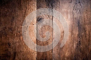 Old grunge dark textured wooden background surface of the old brown