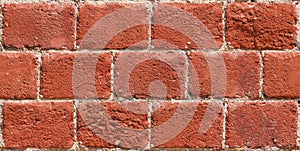 Red bricks wall background
