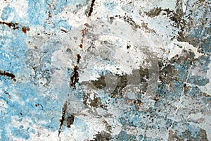 Old grunge textures backgrounds with white and blue colors. Gery Wall Background