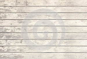 Old grunge white gray wood planks background texture