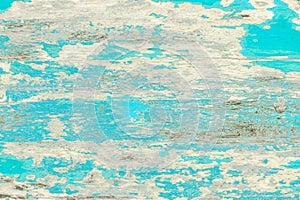 Old grunge wood plank texture background. Vintage blue wooden board wall have antique cracking style background objects for