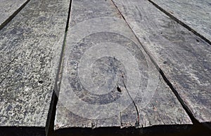 Old grunge wood wall texture panels used as background