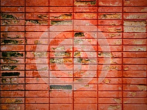 Old and grungy brick wall