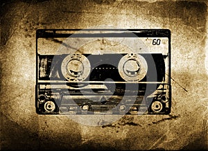 Old Grungy cassette tape