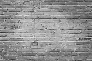 Old grungy texture, grey brick wall with vintage style pattern for background and design art work