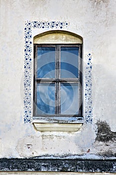 Old Grungy Wall with A Window