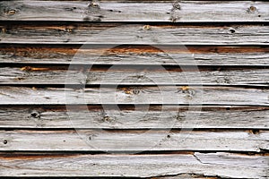 Old grungy and weathered natural wooden planks wall as texture background