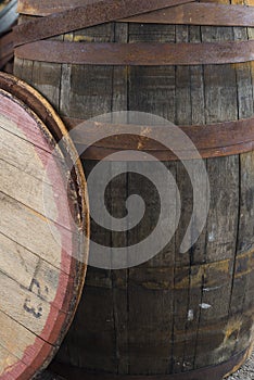 Old Grungy Wine Barrel