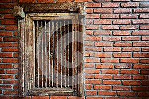 Old gungy wall with window, Texture background