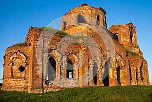 Old half-destroyed Armenian church