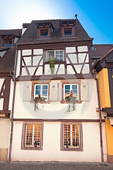Old half-timbered houses photo