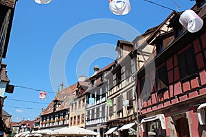 old half-timbered houses - obernai - france