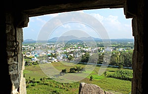 Old hall entrance view of indian town