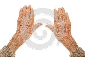 Old hands with artritis photo