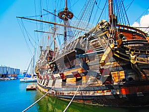 Old Harbor in Genoa, Italy