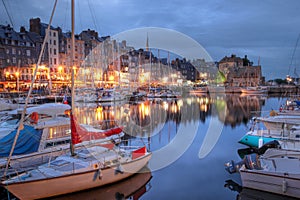 Old harbor in Honfleur, France