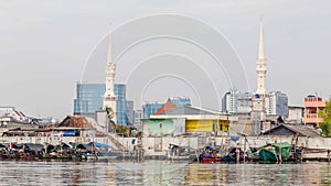 Old harbor of Jakarta, Java, Indonesia