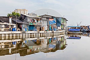 Old harbor of Jakarta, Java, Indonesia