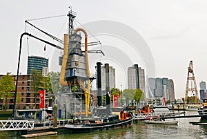 Old harbor of Rotterdam