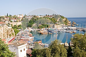 Old harbour in Antalya