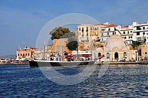 The old harbour in Hania