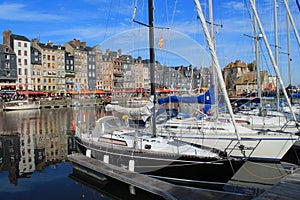 Old harbour of Honfleur, France