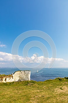 Old Harry Rocks near Studland in Dorset. English tourist attraction