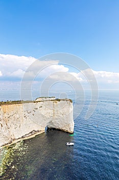 Old Harry Rocks near Studland in Dorset. English tourist attraction