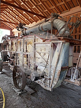 Old harvestor steel wheel