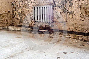 Old heating after water damage