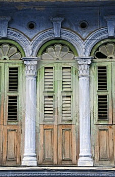 Old heritage windows, Penang