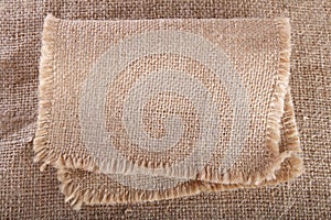 Old hessian cloth background