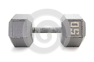 Old, Hex Shapped Dumbbell