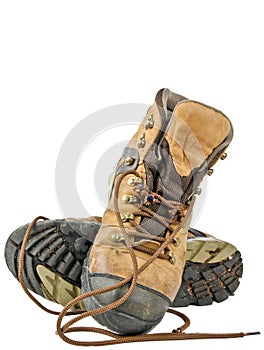 Old hiking boots