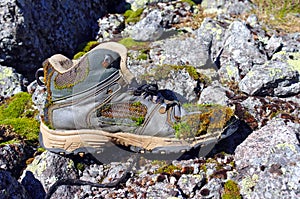 Old hiking boots