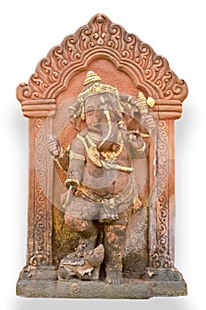 Old Hindu God Ganesh sculpture