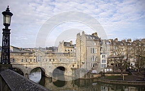 Old historic architecture from Bath city in England