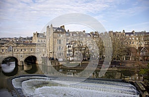 Old historic architecture from Bath city in England