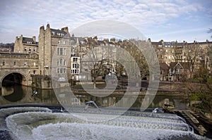 Old historic architecture from Bath city in England