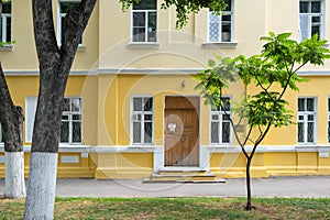 Old historic building faÃ§ade in Gomel.