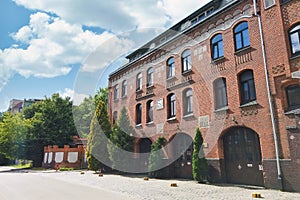 Old historic building of Koenigsberg fire station