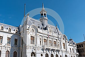 Old historic building in Valparaiso photo