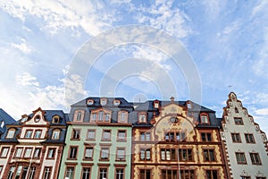 Old historic buildings in Mainz, Germany