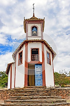 Old and historic Catholic church in baroque and colonial architecture built in 1717