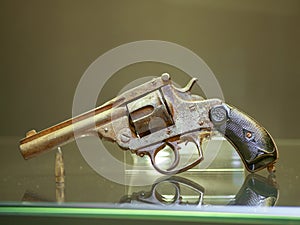 Old historic gun in museum