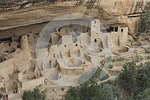 old historic indian tribal village in the rocks called white house ruins of the Anasazi people